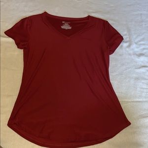 Maroon V-neck